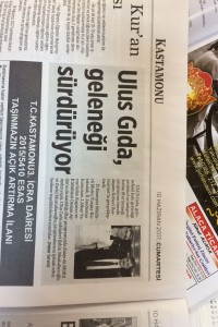 Ulus Gıda 37 Sanayi Ticaret Ltd. Şti.